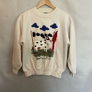 Vintage 90s Northern Getaway Funny Cow Graphic Sweatshirt